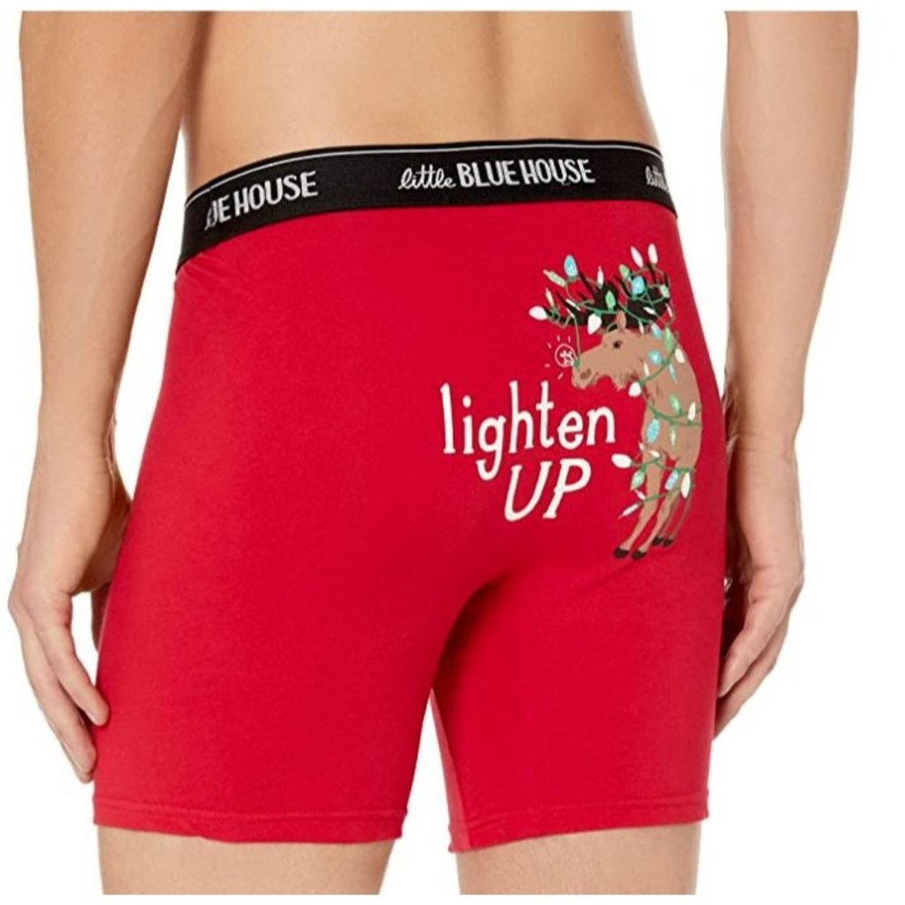 Little Blue House by Hatley Men's Joke Boxer  SIZE M FUNNY Underwear NWOT